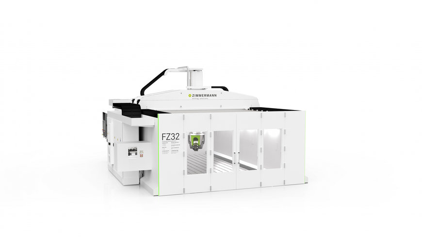 FZP32 von F. Zimmermann: Die erste Portalfräsmaschine der neukonstruierten FZP-Maschinenfamilie mit thermosymmetrischem Aufbau